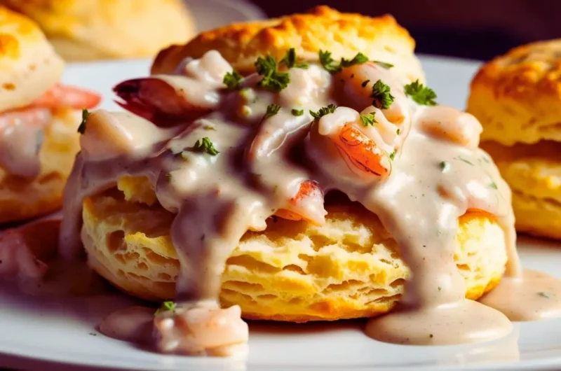 Seafood Gravy And Biscuits: A Southern Comfort Food Delight