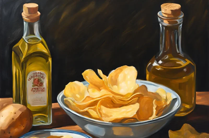 Potato Chips Cooked In Olive Oil: A Delicious Healthy Snack